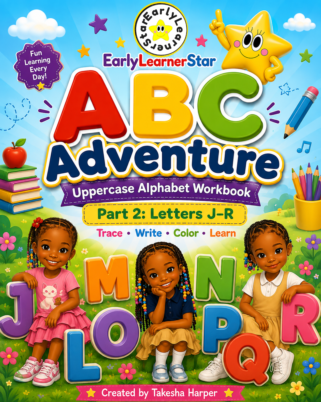J–R Uppercase Alphabet Workbook cover